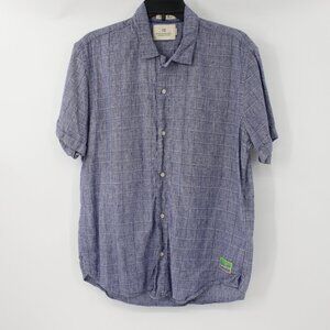 Scotch & Soda Indigo Checkered Button Down Shirt